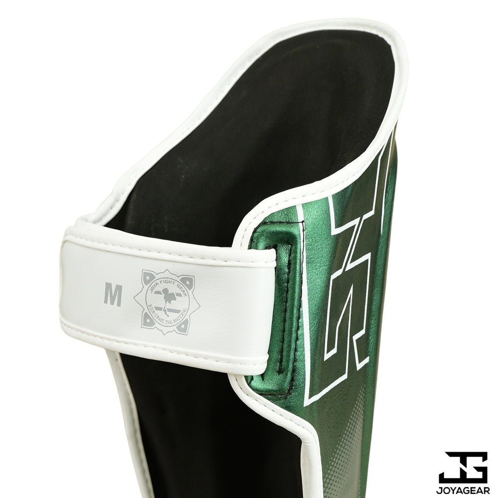 The Joyagear "Evolution" Shinguards - Green/White