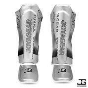The Joyagear "Evolution" Shinguards - Silver/Black