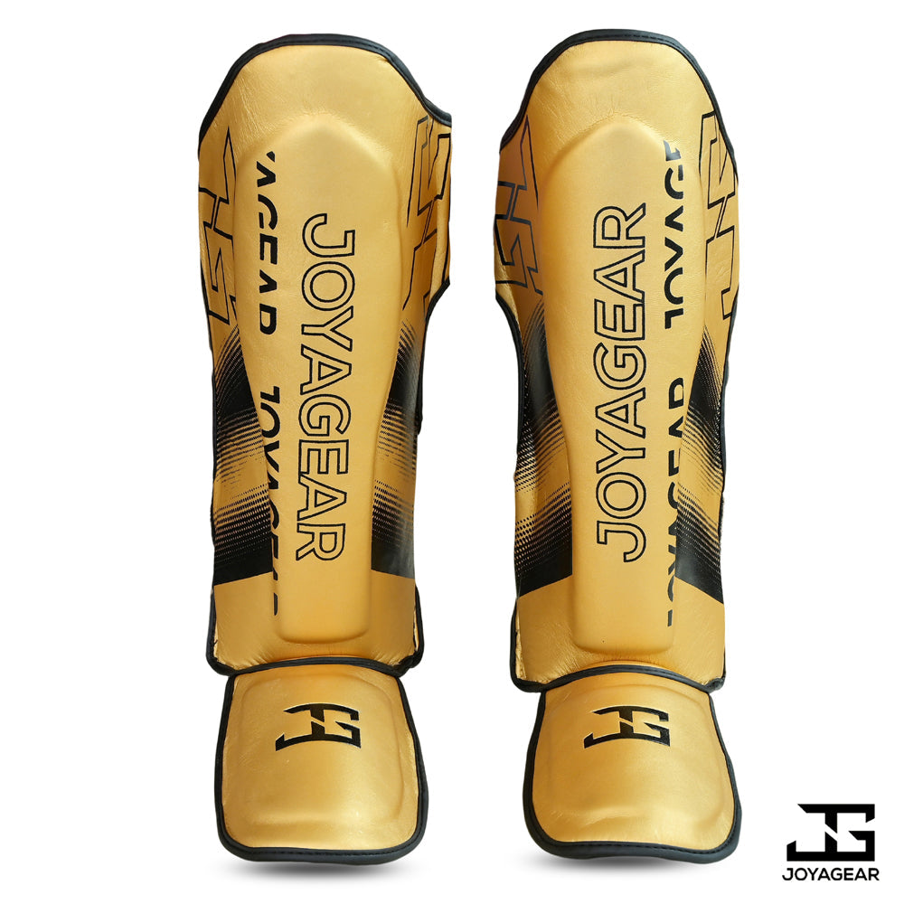 The Joyagear "Evolution" Shinguards - Gold/Black