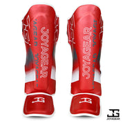 The Joyagear "Evolution" Shinguards - Red/White