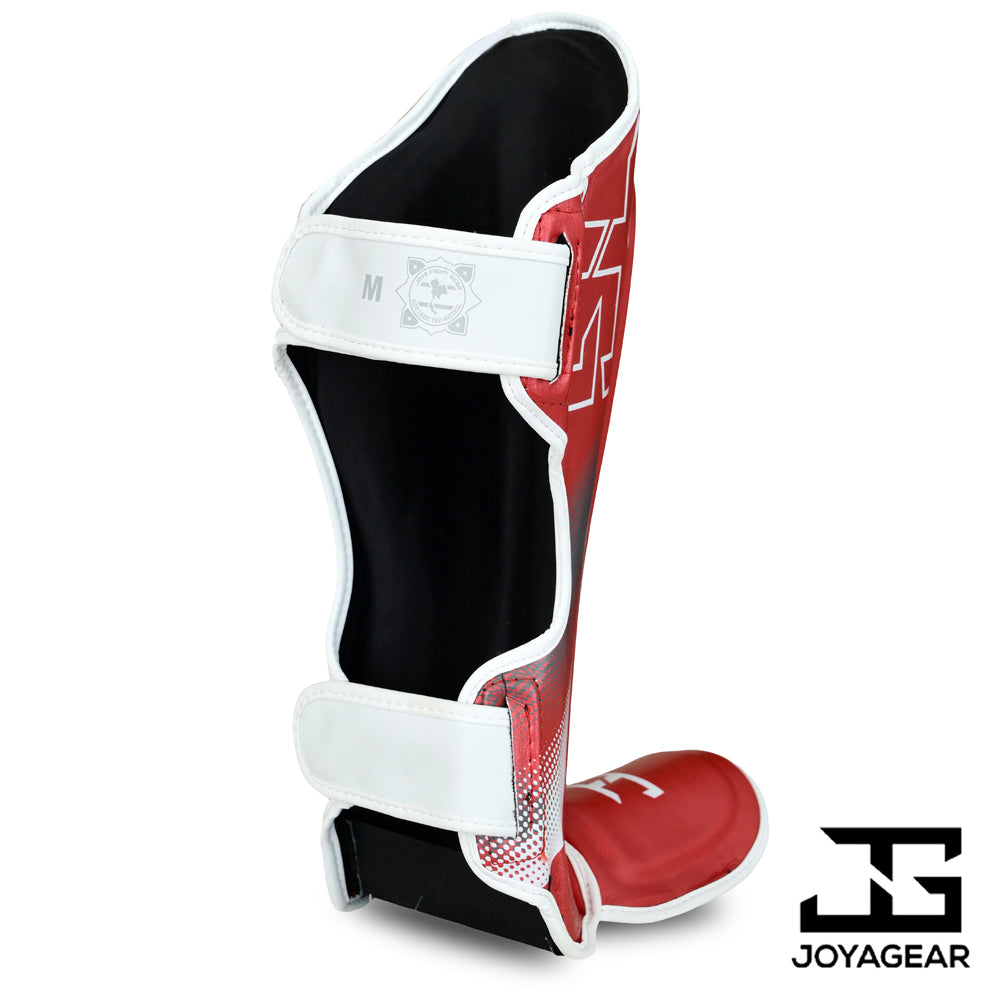 The Joyagear "Evolution" Shinguards - Red/White