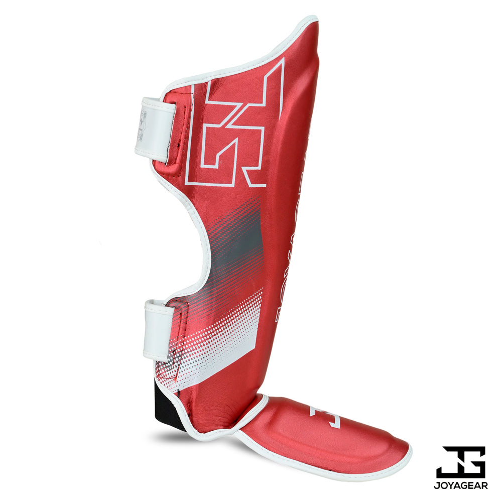 The Joyagear "Evolution" Shinguards - Red/White