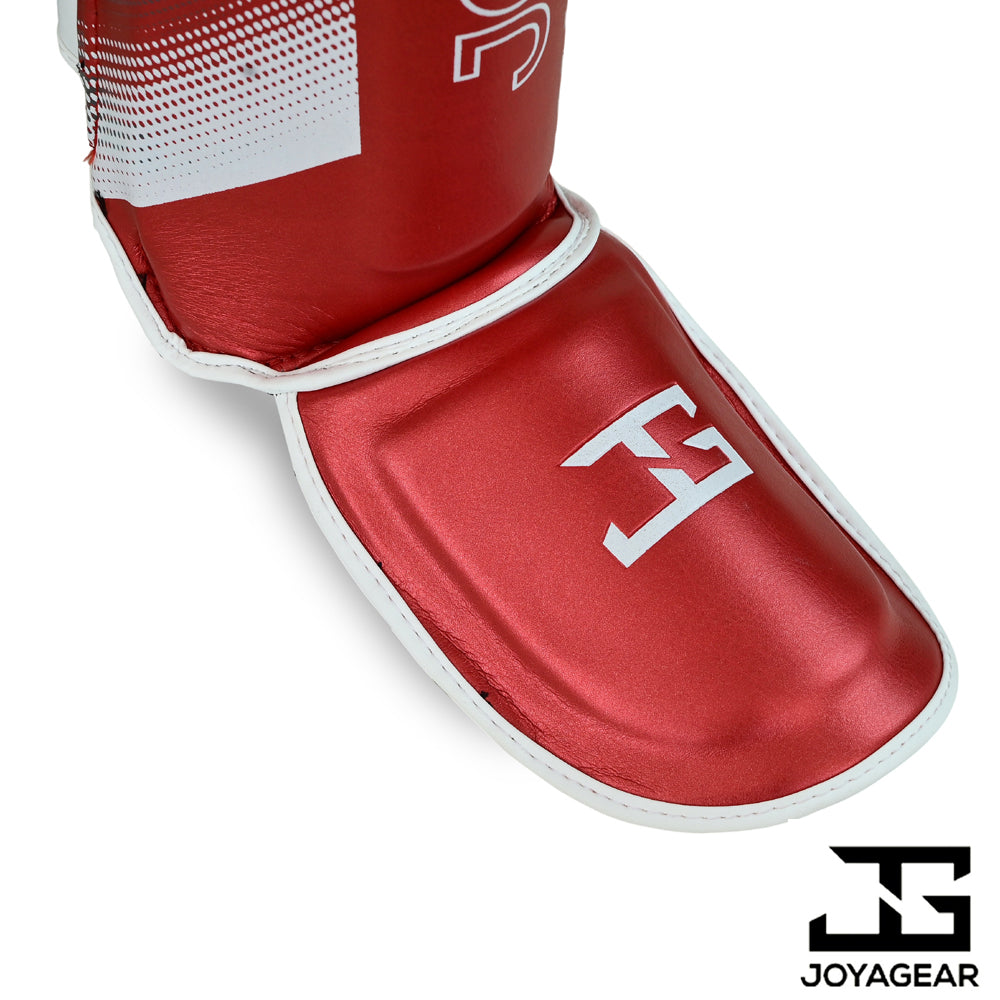 The Joyagear "Evolution" Shinguards - Red/White