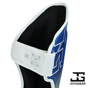 The Joyagear "Evolution" Shinguards - Blue/White
