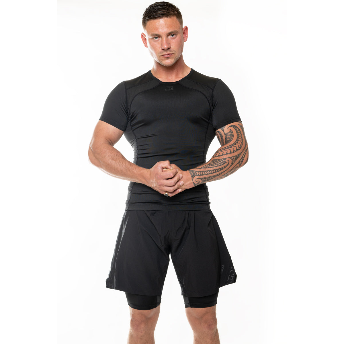 Joya Rashguard Short Sleeve - Black/Black