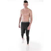 2-1 short with long legging- Black/White