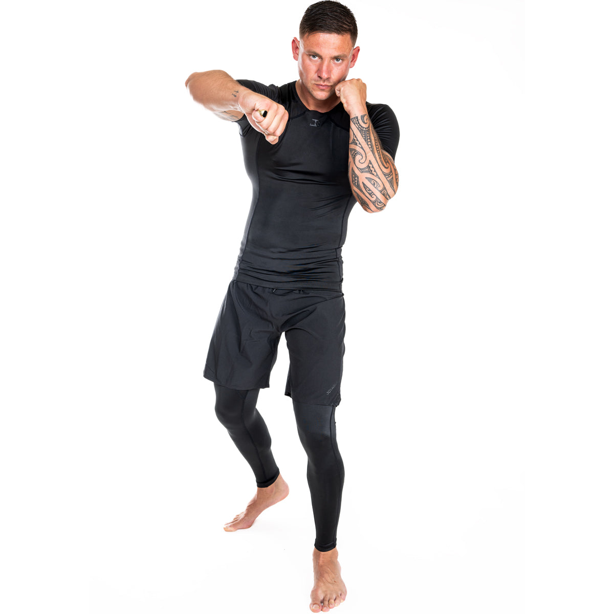 Joya Rashguard Short Sleeve - Black/Black