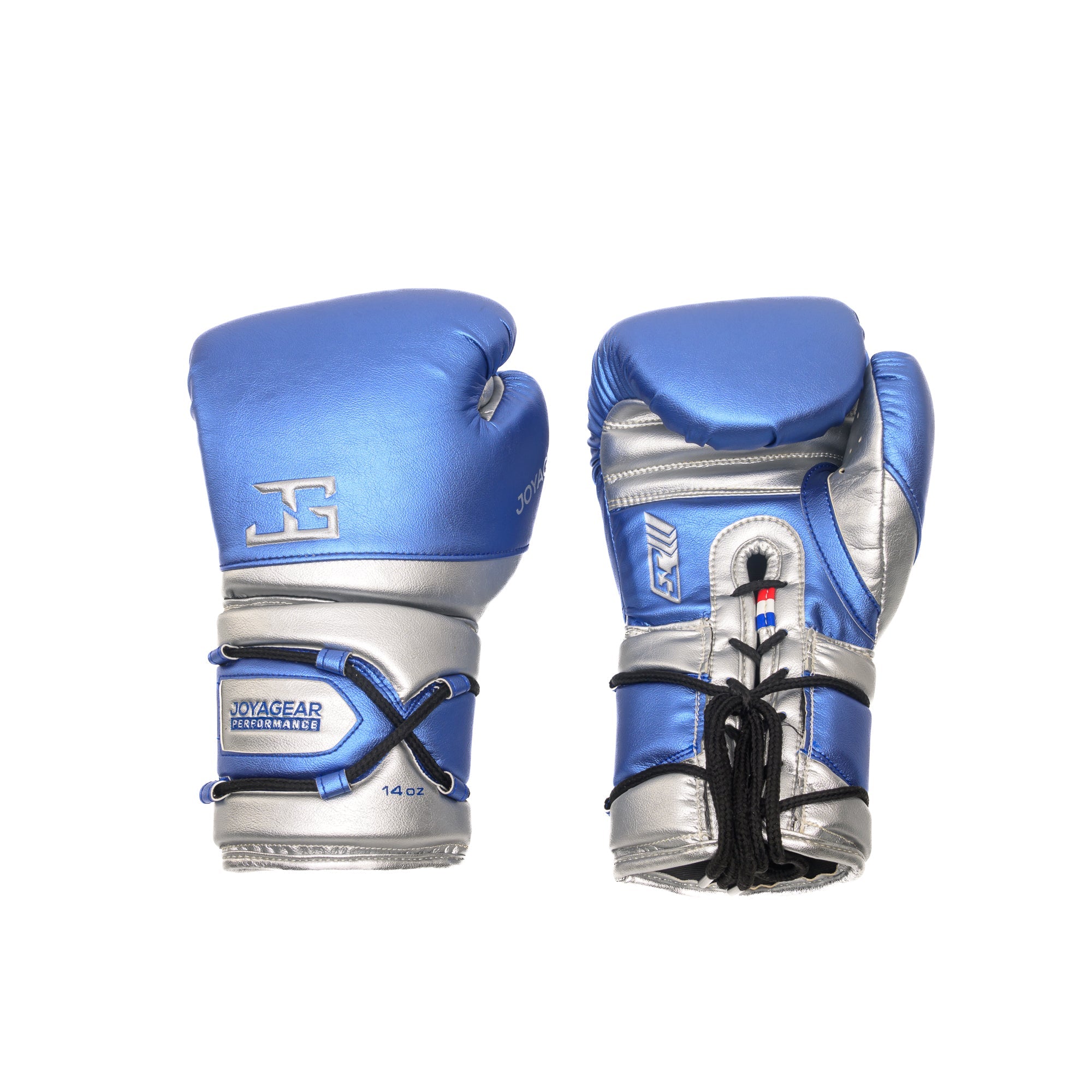 Joyagear Performance Laces Boxing Gloves Blue/Silver