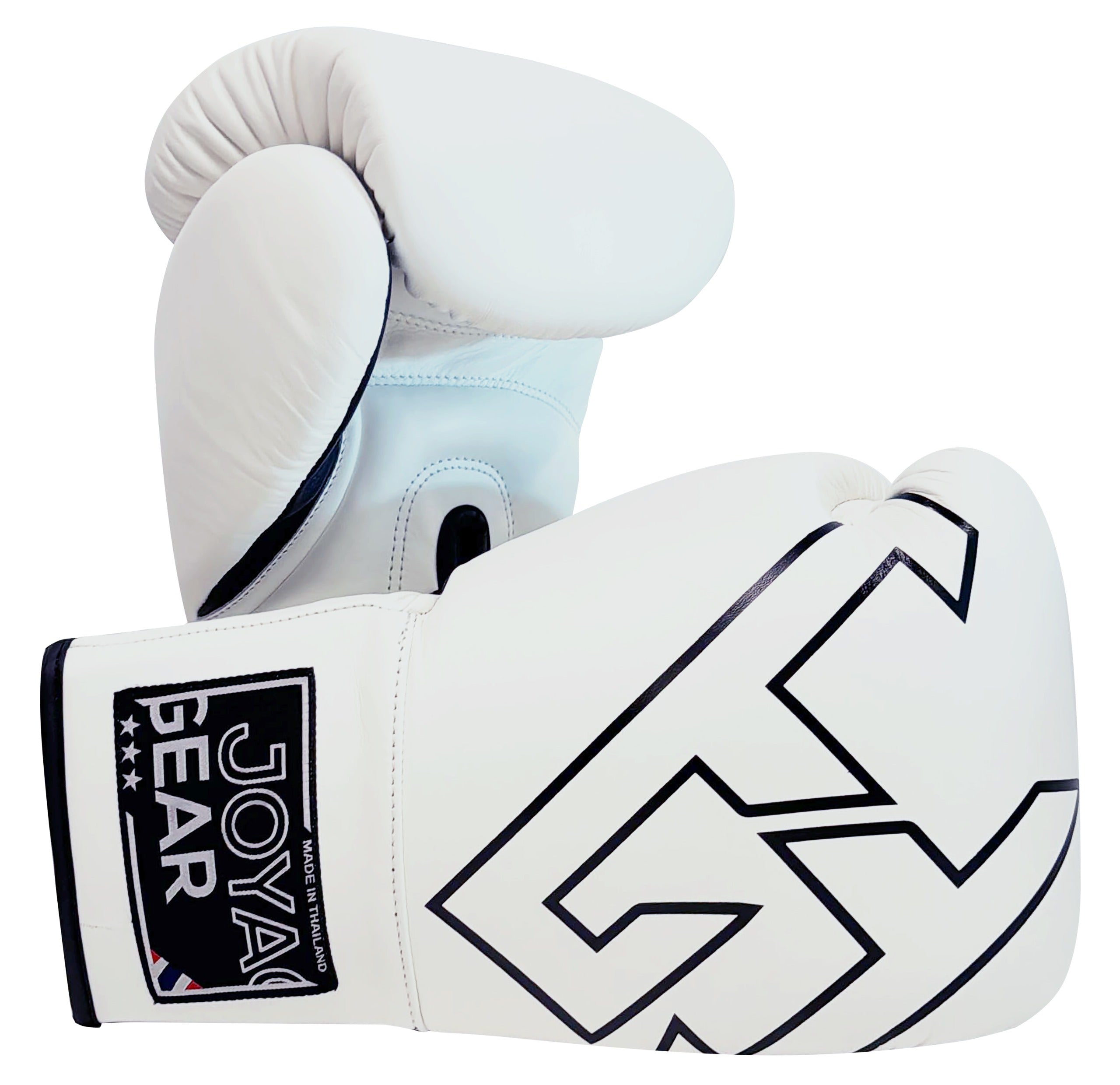 Joya Strike Kickboxing Glove - White/Black - Laces