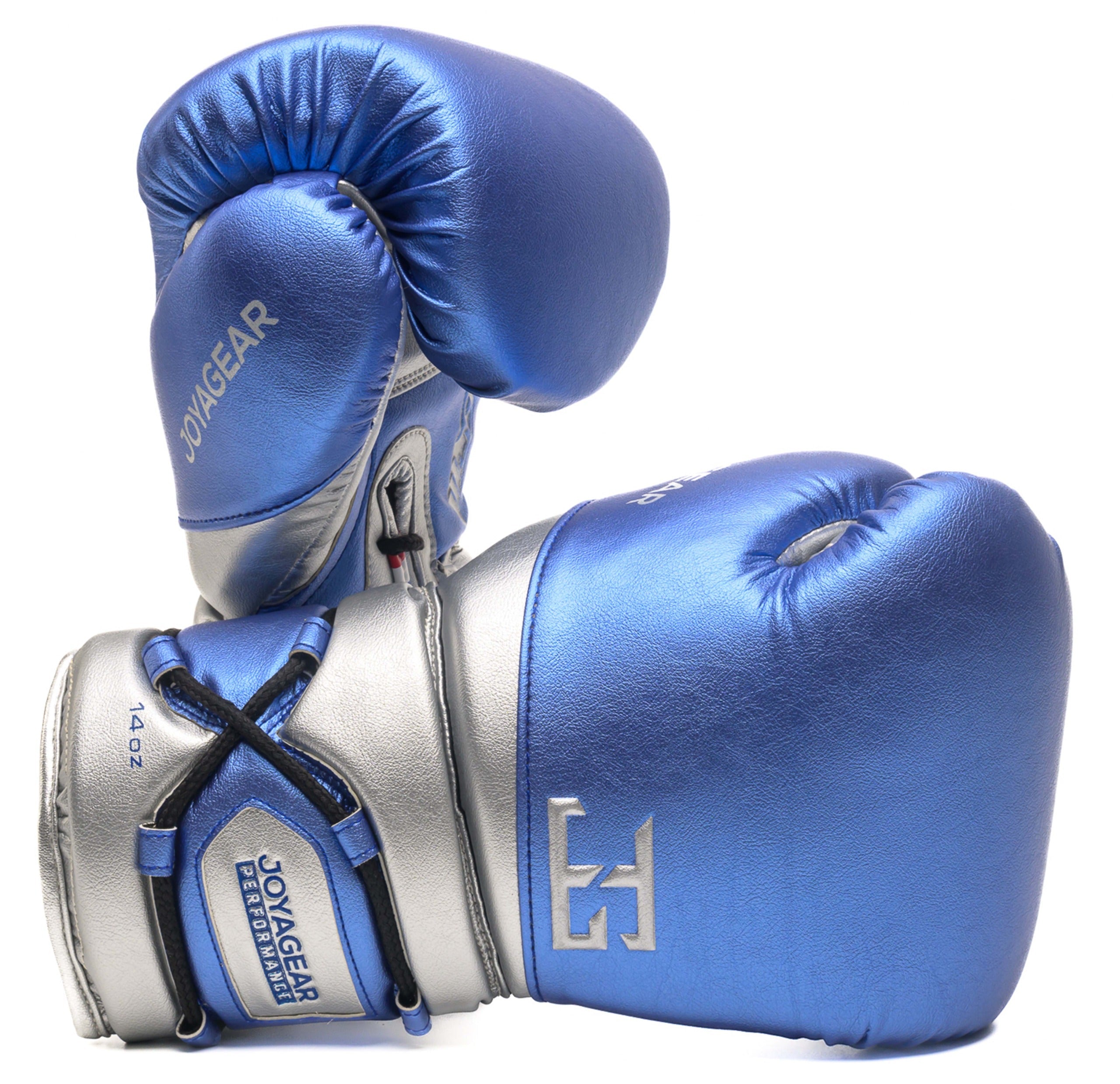 Joyagear Performance Laces Boxing Gloves Blue/Silver