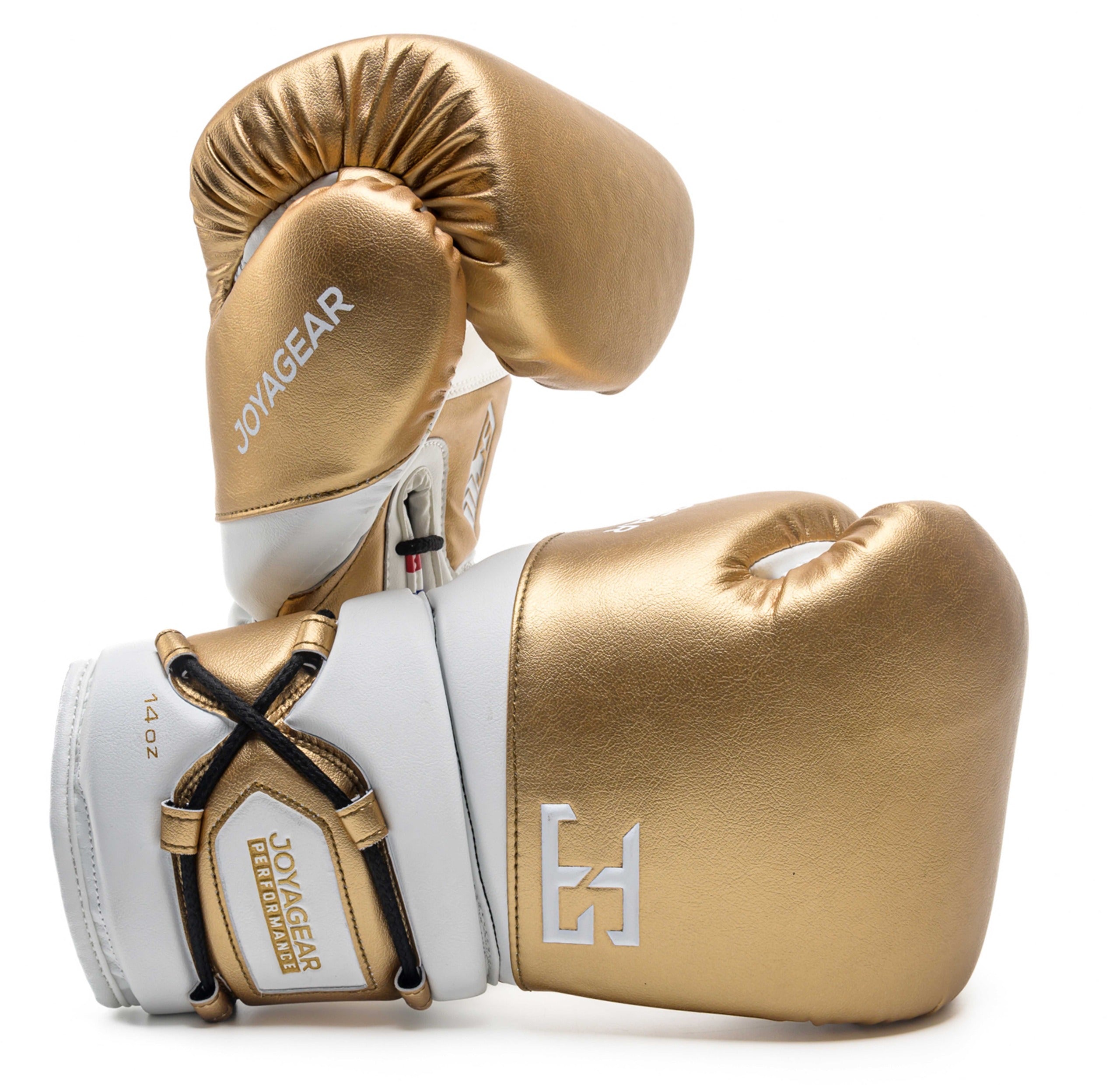 Joyagear Performance Laces Boxing Gloves White/Gold