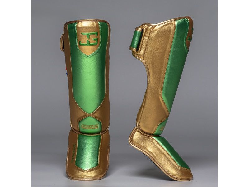 Joyagear Performance Shinguards Green/Gold