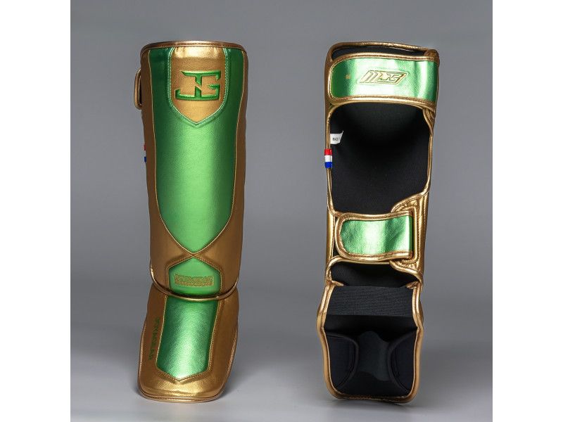 Joyagear Performance Shinguards Green/Gold