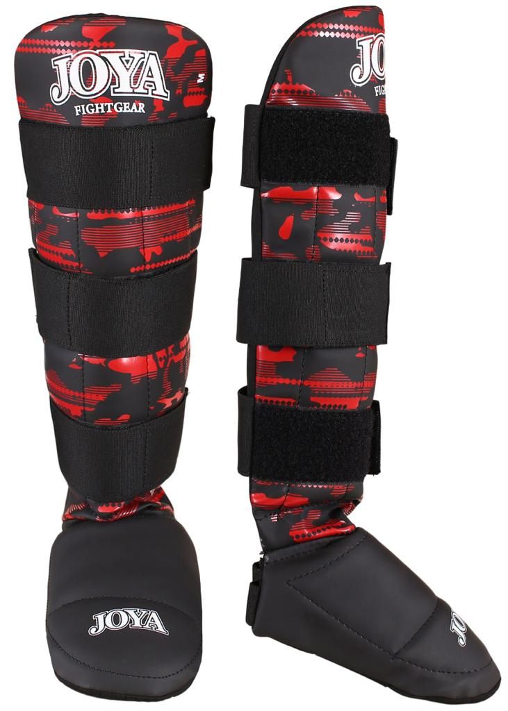 Joya Camo V2 Shinguards - Red